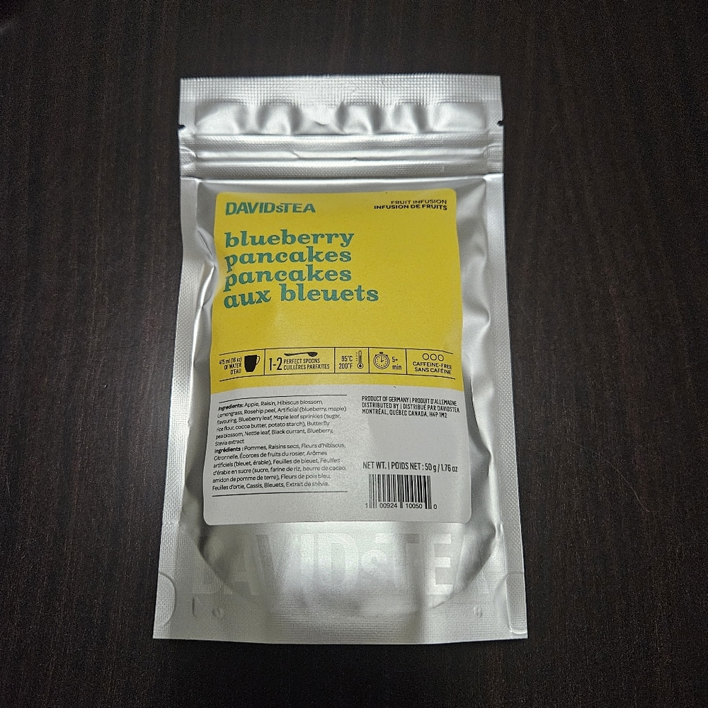 2/$20 Sealed Davidstea BLUEBERRY PANCAKES 50g Loose Leaf Davids Tea